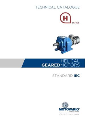Catalogue cover Motovario H – helical gearboxes