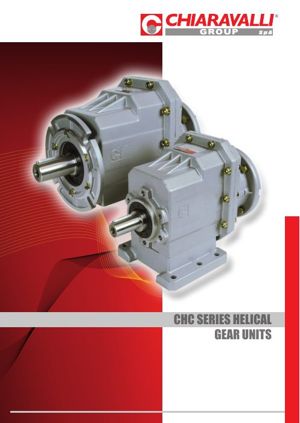 Catalogue cover Chiaravalli CHC – helical gearboxes