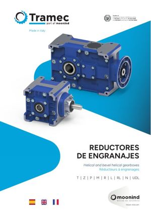 Catalogue cover Tramec – gearboxes (2026 catalogue)