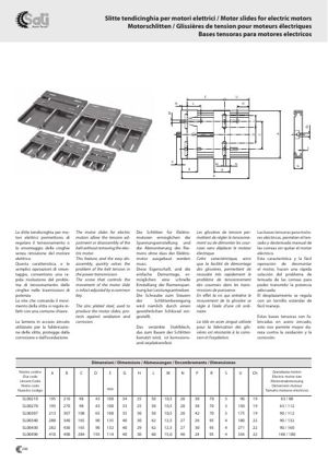 Catalogue cover Motor slides / adjustable bases (SATI)