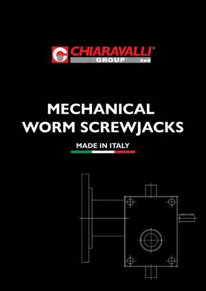 Catalogue cover Chiaravalli – screw jacks