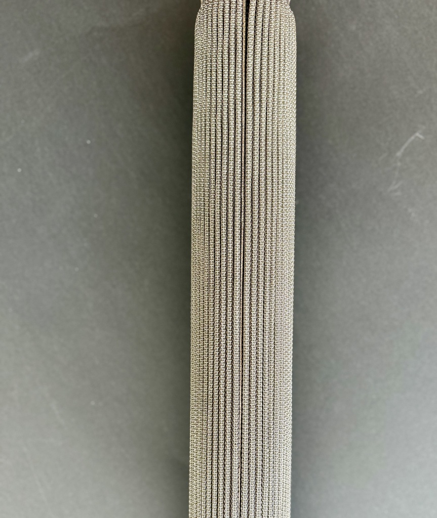 Filtru lumanare D58x442 cu suport de prindere ambutisat si sudat D42/51,5x10x10x462mm cu 4 straturi MESH20/50/150/20 INOX AISI304/304/316/304 cu 49 pliuri