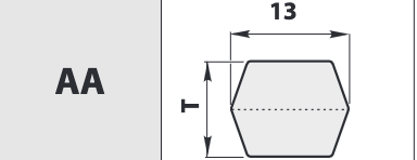 Curea hexagonala tip AA 102