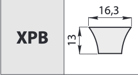 RAW EDGE V-BELTS XPB 1260 