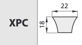 Curea trapezoidala dintata tip XPC