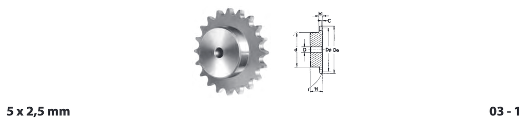 Pinion 03B-1 Z=23
