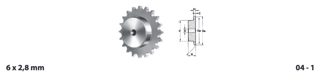 Pinion 04B-1 Z=13