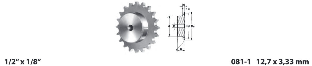 Pinion 08B-1 Z=95