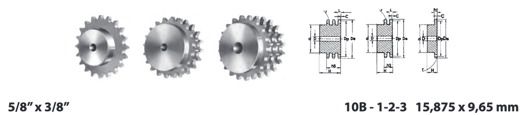 Pinion 10B-1 Z=10