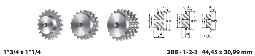 Pinion 28B-1 Z=8