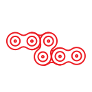 Sprockets with hub, hardened teeth