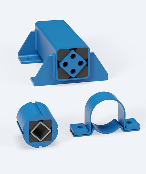 Rubber vibration elements