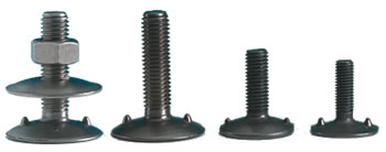 Screws for elevator buckets