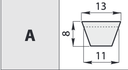 Curea trapezoidala tip A 53 3/4 (13x11x2476Li)