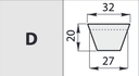 CLASSIC V-BELTS D 204 DEV. 5182 