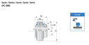INSERT WITH SCREWS UC 205 NORMAL DUTY 
