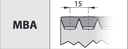 MULTIBAND V-BELTS A 64 RIB 2 