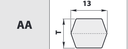 Curea hexagonala tip AA 112