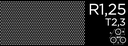 Tabla perforata otel 1x1000x2000 mm R1,25 T2,3