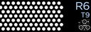 Tabla perforata otel 1x1000x2000 mm R6 T9