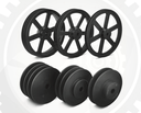 V-BELT PULLEY W. SOLID HUB        SPA 190-4  