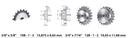 DUPLEX SPR. W. HARD.TEETH 3/4X7/16  Z=011 