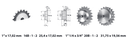 DUPLEX SPR. W. HARD.TEETH 1"X17,02  Z=009 