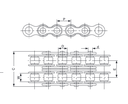 DUPLEX  CHAINS             1"    ZINC PLATED    