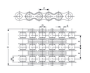 TRIPLEX CHAINS             1"X17,02      ISO 